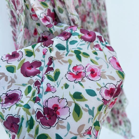 Dolce & Gabbana Authentic Silk Floral Sheer Mini Dress Pink Cottage 4 Fairy 40 - Picture 12 of 12